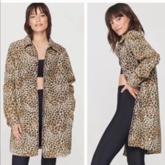 NWT Spiritual Gangster Lightweight Leopard Print Cheetah Dope Soul Coach Jacket - Picture 7 of 11